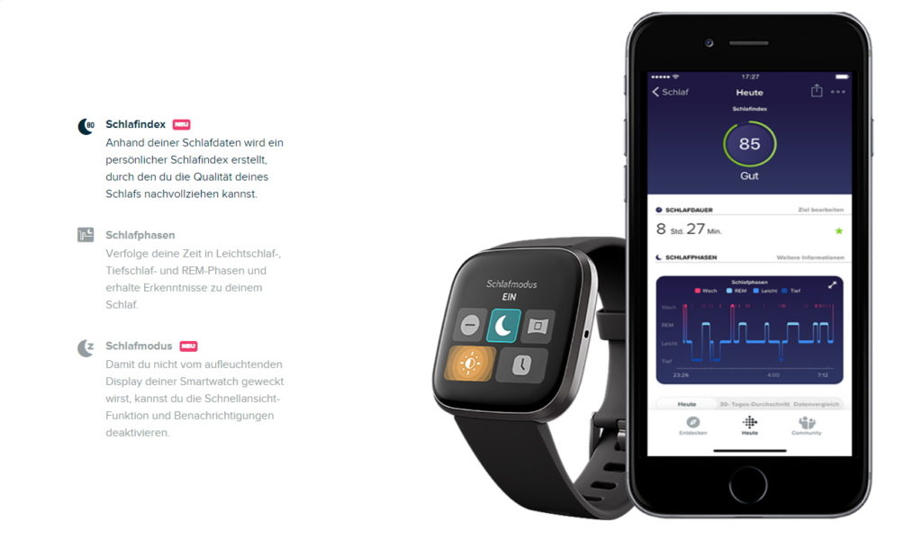 FitBit Versa 2 Test Schlaf tracken